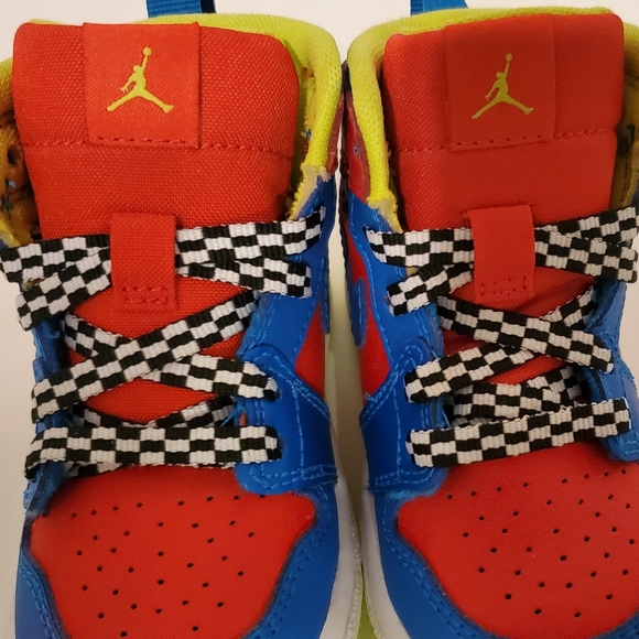 Air Jordan 1 Retro High GS 'Racing Pack' Red- Toddler Sz 4c - Picture 5 of 10